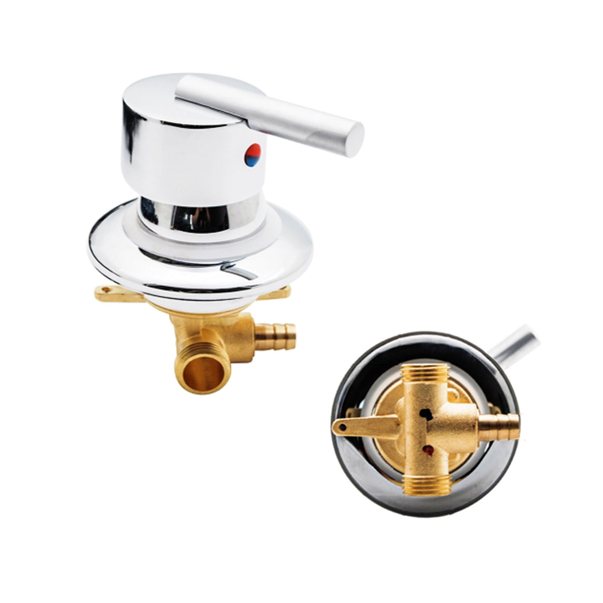 1 Way Output Brass Cold and Hot Water Mixer Shower Faucet Bathtub Tap for Shower Room/Bathroom
