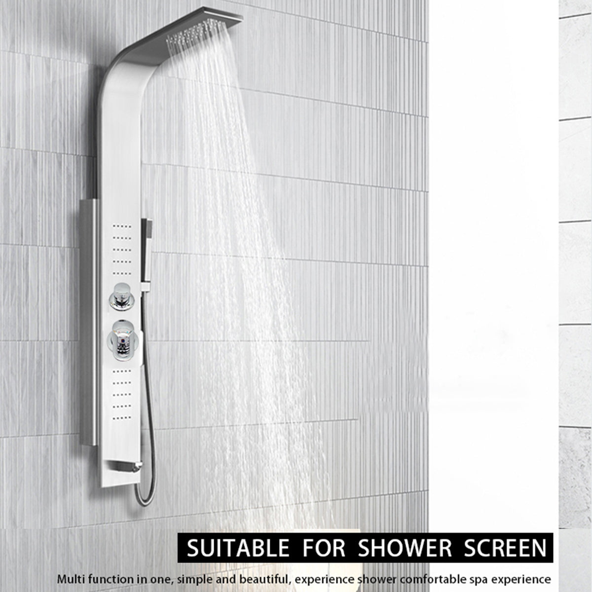 2/3/4/5 Way Split Shower Diverter Valve, Solid Brass Cold & Hot Water Mixer Bathroom Faucet Tap, Thread/Intubation Bathtub Tap for Shower Cabin/Steam Room