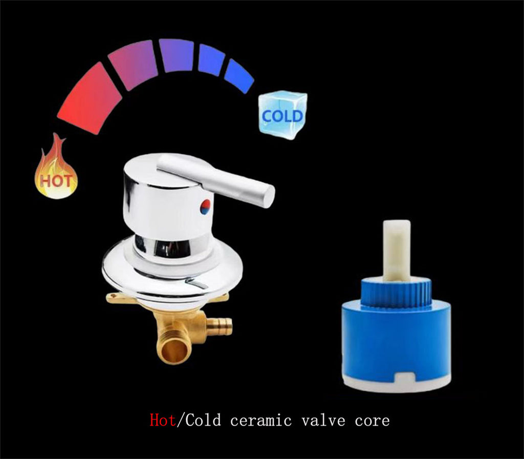 1 Way Output Brass Cold and Hot Water Mixer Shower Faucet Bathtub Tap for Shower Room/Bathroom
