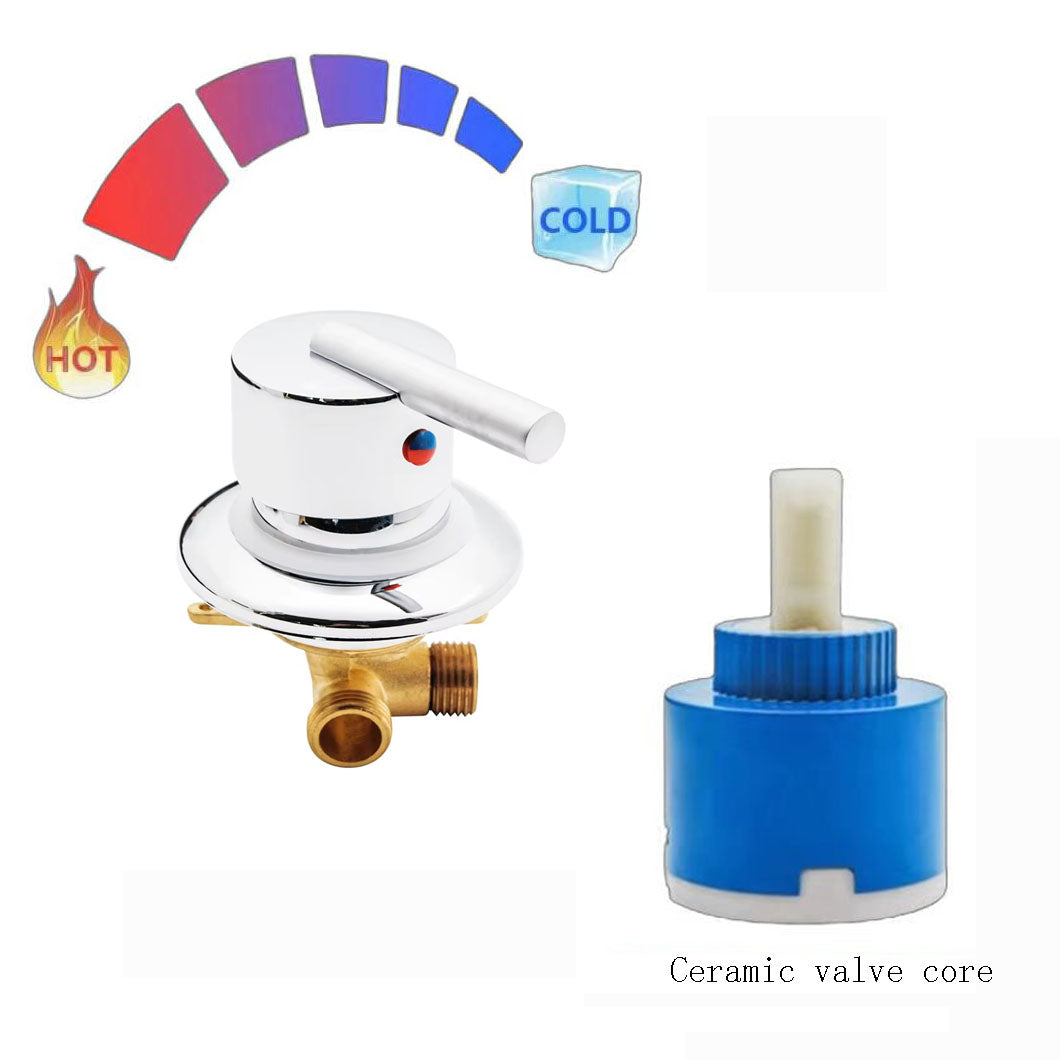 1 Way Output Brass Cold and Hot Water Mixer Shower Faucet Bathtub Tap for Shower Room/Bathroom