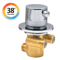 Mixer Thermostatic Bath Faucets, Wall-Mounted Mixer Tap Brass Bathroom Polished Shower Faucet Cabin
