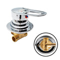 1 Way Mixer Tap Brass Shower Faucets Bypass Valve Cold and Hot Water Mixer Bath Faucet for Shower Room/Bathroom