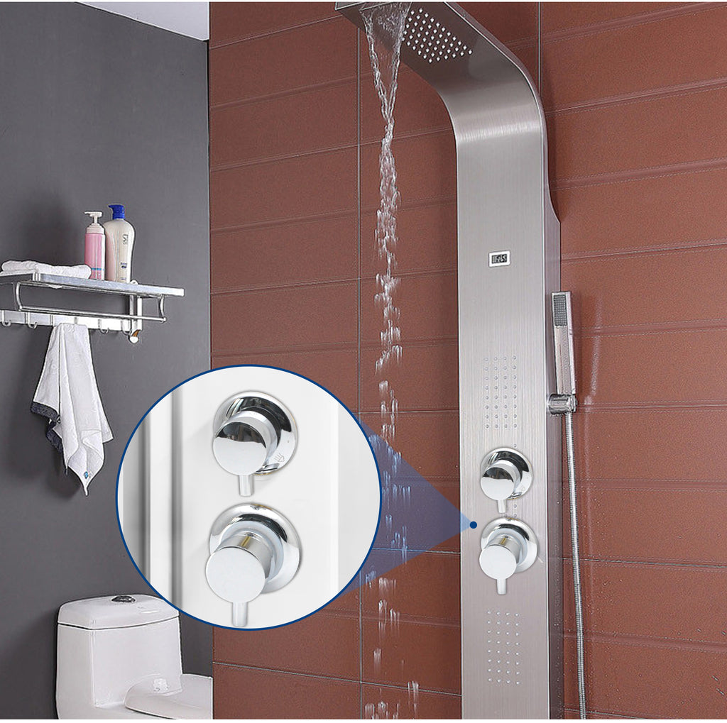 2/3/4/5 Way Solid Brass Mixer Shower Tap, Cold & Hot Water Shower Diverter Valve, Hole Distance 9cm/10cm/12.5cm/14.5cm