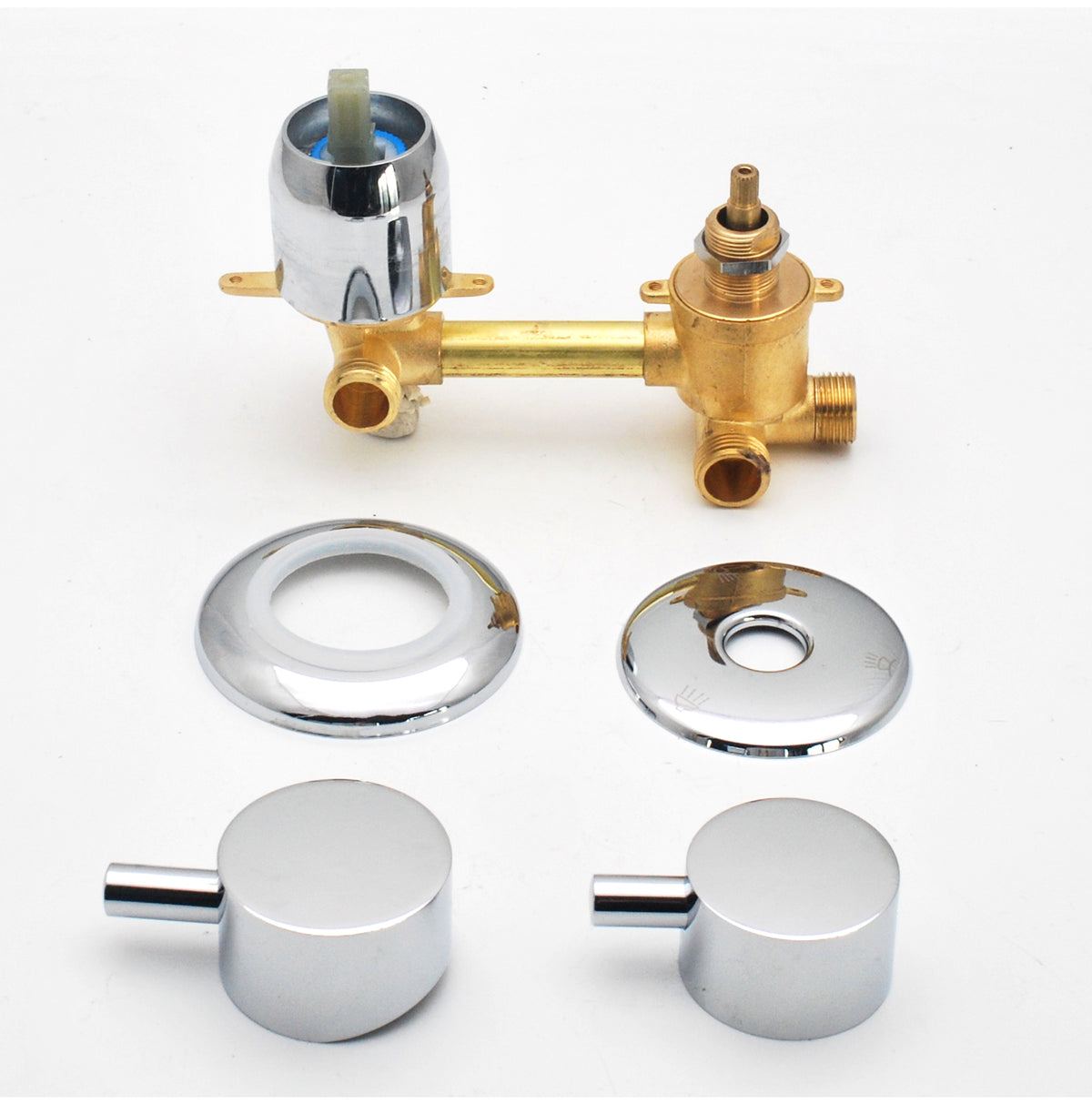 2/3/4/5 Way Solid Brass Mixer Shower Tap, Cold & Hot Water Shower Diverter Valve, Hole Distance 9cm/10cm/12.5cm/14.5cm