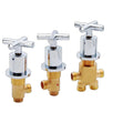 3 Pcs Solid Brass Split Mixer Tub Tap,Cold & Hot Water Shower Diverter Valve,Tub Faucet for Bathroom Sauna